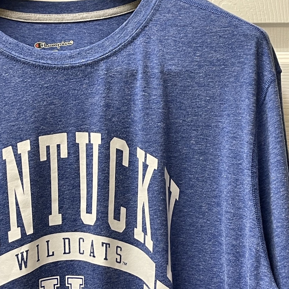 Champion 2XL Kentucky Wildcats Long Sleeve T-Shirt Cotton/Polyester Blend